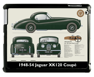 Jaguar XK120 FHC (wire wheels) 1948-54 Large Table Cover